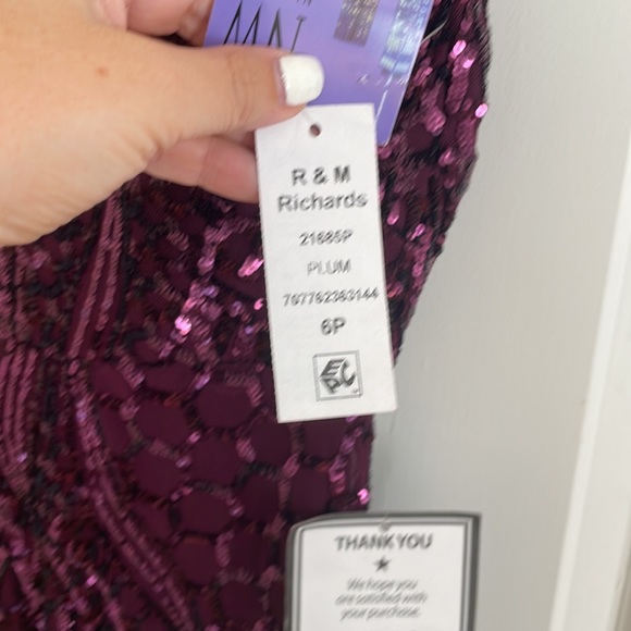 NWT Plum Sequin Dress - Picture 6 of 7